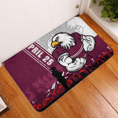Manly Warringah Sea Eagles Doormat Anzac Day Lest We Forget Strong Fighting Spirit Manly Warringah Sea Eagles Doormat Anzac Day Lest We Forget Strong Fighting Spirit