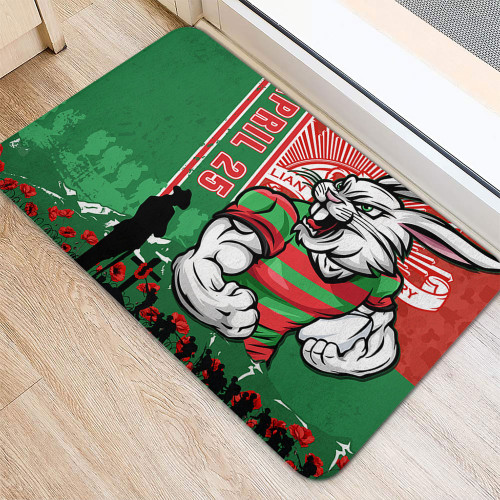 South Sydney Rabbitohs Doormat Anzac Day Lest We Forget Strong Fighting Spirit South Sydney Rabbitohs Doormat Anzac Day Lest We Forget Strong Fighting Spirit