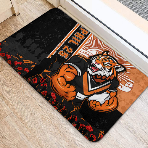 Wests Tigers Doormat Anzac Day Lest We Forget Strong Fighting Spirit Wests Tigers Doormat Anzac Day Lest We Forget Strong Fighting Spirit