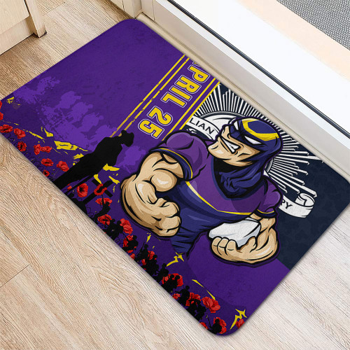 Melbourne Storm Doormat Anzac Day Lest We Forget Strong Fighting Spirit Melbourne Storm Doormat Anzac Day Lest We Forget Strong Fighting Spirit