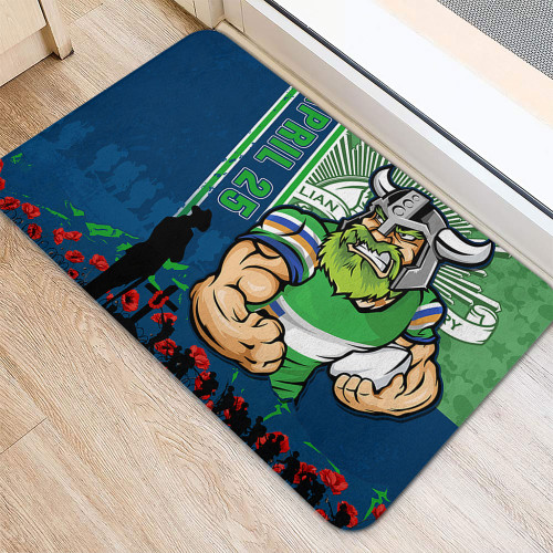 Canberra Raiders Doormat Anzac Day Lest We Forget Strong Fighting Spirit Canberra Raiders Doormat Anzac Day Lest We Forget Strong Fighting Spirit
