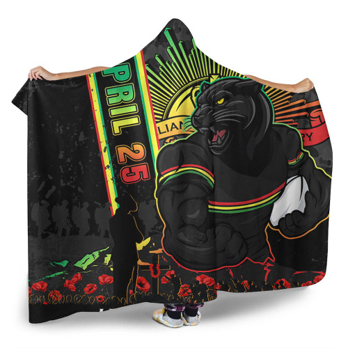 Penrith Panthers Hooded Blanket Anzac Day Lest We Forget Strong Fighting Spirit Penrith Panthers Hooded Blanket Anzac Day Lest We Forget Strong Fighting Spirit