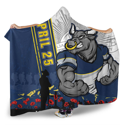 North Queensland Cowboys Hooded Blanket Anzac Day Lest We Forget Strong Fighting Spirit North Queensland Cowboys Hooded Blanket Anzac Day Lest We Forget Strong Fighting Spirit