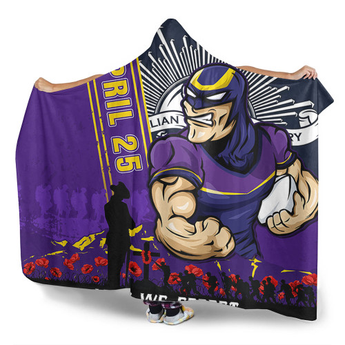 Melbourne Storm Hooded Blanket Anzac Day Lest We Forget Strong Fighting Spirit Melbourne Storm Hooded Blanket Anzac Day Lest We Forget Strong Fighting Spirit