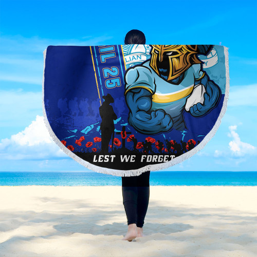 Gold Coast Titans Beach Blanket Anzac Day Lest We Forget Strong Fighting Spirit Gold Coast Titans Beach Blanket Anzac Day Lest We Forget Strong Fighting Spirit