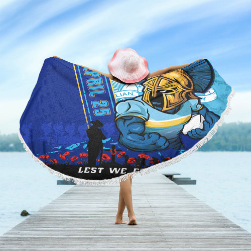 Gold Coast Titans Beach Blanket Anzac Day Lest We Forget Strong Fighting Spirit Gold Coast Titans Beach Blanket Anzac Day Lest We Forget Strong Fighting Spirit