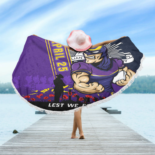 Melbourne Storm Beach Blanket Anzac Day Lest We Forget Strong Fighting Spirit Melbourne Storm Beach Blanket Anzac Day Lest We Forget Strong Fighting Spirit