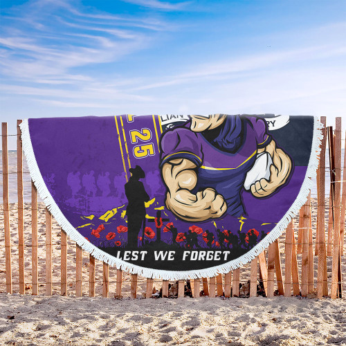 Melbourne Storm Beach Blanket Anzac Day Lest We Forget Strong Fighting Spirit Melbourne Storm Beach Blanket Anzac Day Lest We Forget Strong Fighting Spirit