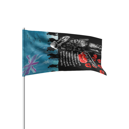 Australia Flag Parade Anzac Day Blue Horizon Of Sacrifice Australia Flag Parade Anzac Day Blue Horizon Of Sacrifice