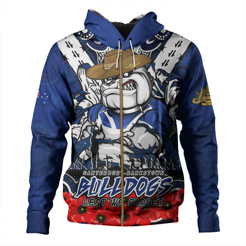 Canterbury-Bankstown Bulldogs Hoodie Ripped Legacy Of The Game The ANZAC Spirit Lives On
