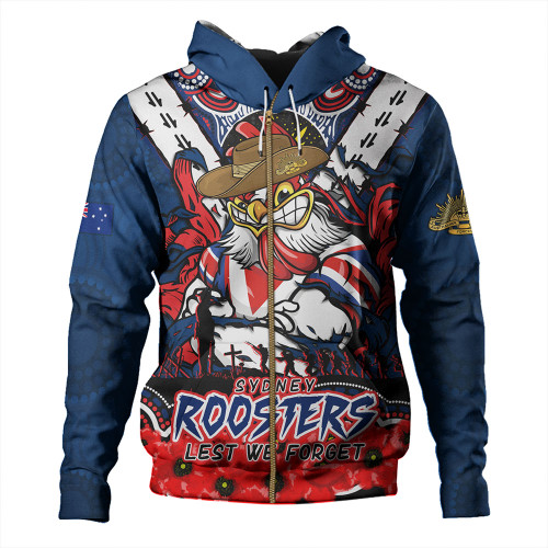 Sydney Roosters Hoodie Ripped Legacy Of The Game The ANZAC Spirit Lives On Sydney Roosters Hoodie Ripped Legacy Of The Game The ANZAC Spirit Lives On