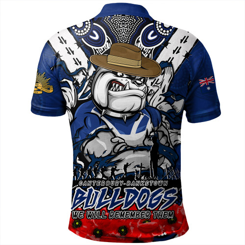 Canterbury-Bankstown Bulldogs Polo Shirt Ripped Legacy Of The Game The ANZAC Spirit Lives On