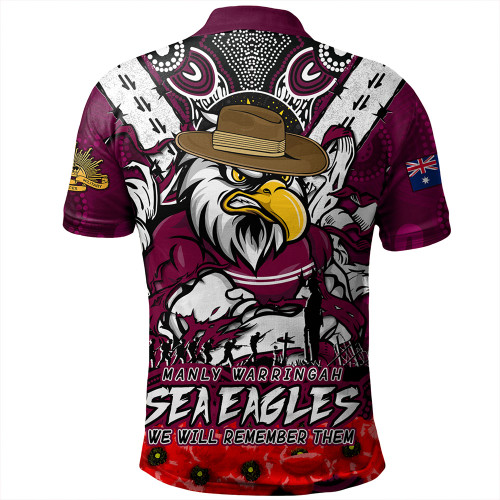 Manly Warringah Sea Eagles Polo Shirt Ripped Legacy Of The Game The ANZAC Spirit Lives On Manly Warringah Sea Eagles Polo Shirt Ripped Legacy Of The Game The ANZAC Spirit Lives On