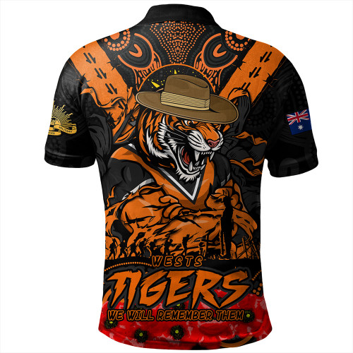 Wests Tigers Polo Shirt Ripped Legacy Of The Game The ANZAC Spirit Lives On Wests Tigers Polo Shirt Ripped Legacy Of The Game The ANZAC Spirit Lives On