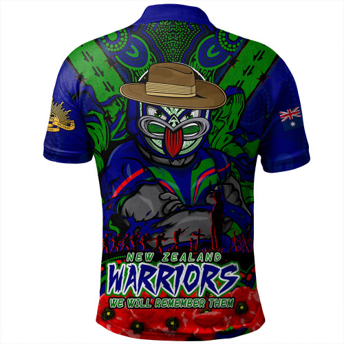 New Zealand Warriors Polo Shirt Ripped Legacy Of The Game The ANZAC Spirit Lives On