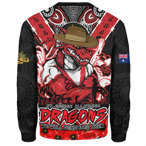 St. George Illawarra Dragons Sweatshirt Ripped Legacy Of The Game The ANZAC Spirit Lives On St. George Illawarra Dragons Sweatshirt Ripped Legacy Of The Game The ANZAC Spirit Lives On