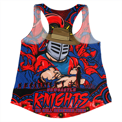 Newcastle Knights Women Racerback Singlet Ripped Legacy Of The Game The ANZAC Spirit Lives On Newcastle Knights Women Racerback Singlet Ripped Legacy Of The Game The ANZAC Spirit Lives On