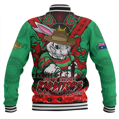 South Sydney Rabbitohs Baseball Jacket Ripped Legacy Of The Game The ANZAC Spirit Lives On