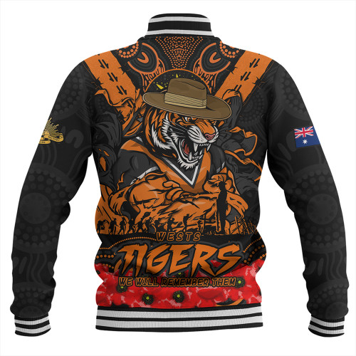 Wests Tigers Baseball Jacket Ripped Legacy Of The Game The ANZAC Spirit Lives On Wests Tigers Baseball Jacket Ripped Legacy Of The Game The ANZAC Spirit Lives On