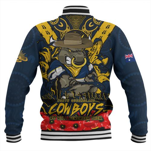 North Queensland Cowboys Baseball Jacket Ripped Legacy Of The Game The ANZAC Spirit Lives On North Queensland Cowboys Baseball Jacket Ripped Legacy Of The Game The ANZAC Spirit Lives On