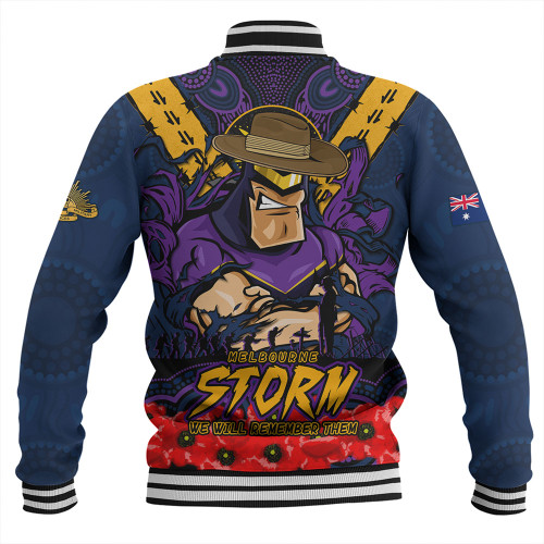 Melbourne Storm Baseball Jacket Ripped Legacy Of The Game The ANZAC Spirit Lives On