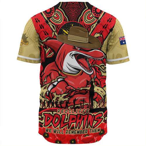 Redcliffe Dolphins Baseball Shirt Ripped Legacy Of The Game The ANZAC Spirit Lives On Redcliffe Dolphins Baseball Shirt Ripped Legacy Of The Game The ANZAC Spirit Lives On