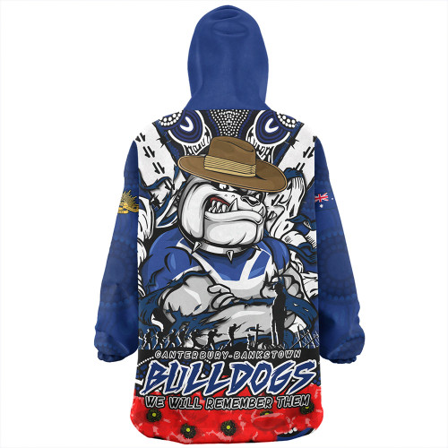Canterbury-Bankstown Bulldogs Snug Hoodie Ripped Legacy Of The Game The ANZAC Spirit Lives On