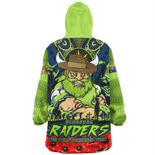 Canberra Raiders Snug Hoodie Ripped Legacy Of The Game The ANZAC Spirit Lives On