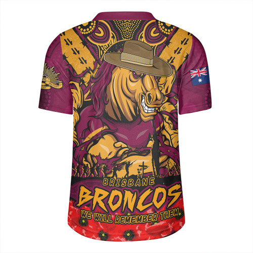 Brisbane Broncos Rugby Jersey Ripped Legacy Of The Game The ANZAC Spirit Lives On