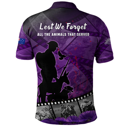Australia Polo Shirt Anzac Day Lest We Forget Historical Footage Of Animals Australia Polo Shirt Anzac Day Lest We Forget Historical Footage Of Animals