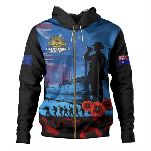 Australia Hoodie Sailing Into History The ANZAC Spirit