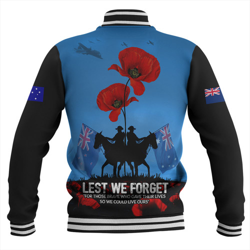 Australia Baseball Jacket Sailing Into History The ANZAC Spirit