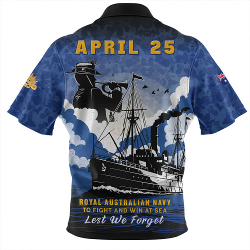 Australia Hawaiian Shirt Anzac Day Royal Australian Navy Camouflage Style Australia Hawaiian Shirt Anzac Day Royal Australian Navy Camouflage Style