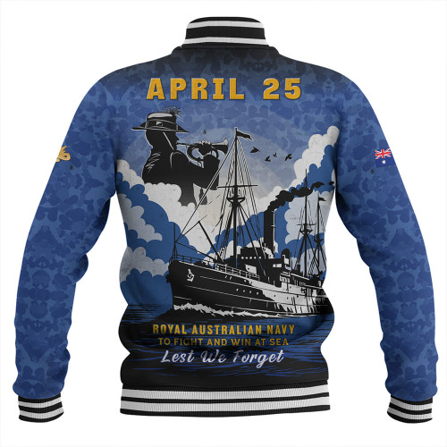 Australia Baseball Jacket Anzac Day Royal Australian Navy Camouflage Style