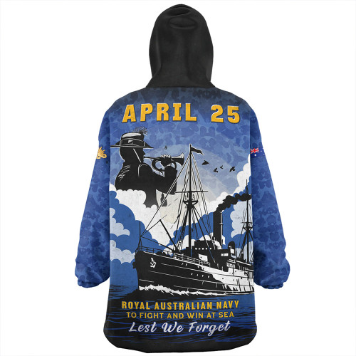 Australia Snug Hoodie Anzac Day Royal Australian Navy Camouflage Style