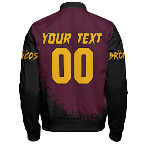 Brisbane Broncos Bomber Jacket Heart Of A Fighter Tough And Fearless Brisbane Broncos Bomber Jacket Heart Of A Fighter Tough And Fearless