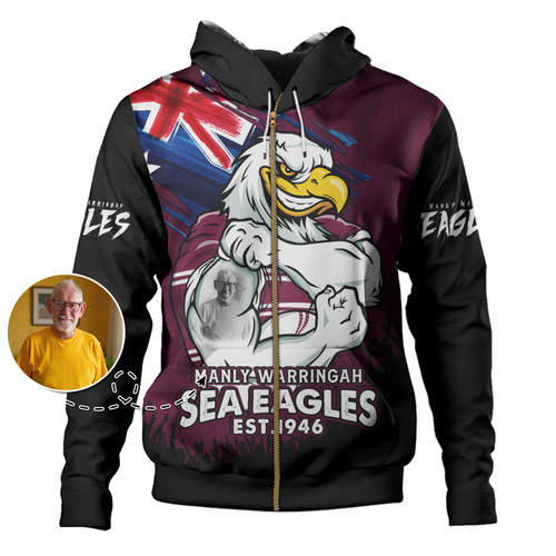 Manly Warringah Sea Eagles Hoodie Heart Of A Fighter Tough And Fearless Manly Warringah Sea Eagles Hoodie Heart Of A Fighter Tough And Fearless