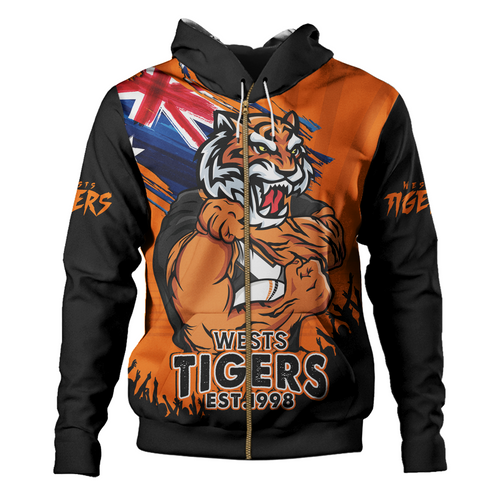 Wests Tigers Hoodie Heart Of A Fighter Tough And Fearless Wests Tigers Hoodie Heart Of A Fighter Tough And Fearless