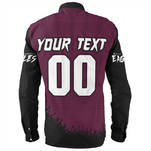 Manly Warringah Sea Eagles Long Sleeve Shirt Heart Of A Fighter Tough And Fearless Manly Warringah Sea Eagles Long Sleeve Shirt Heart Of A Fighter Tough And Fearless