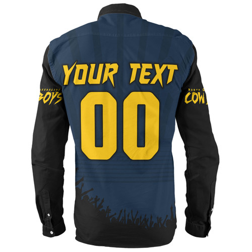 North Queensland Cowboys Long Sleeve Shirt Heart Of A Fighter Tough And Fearless
