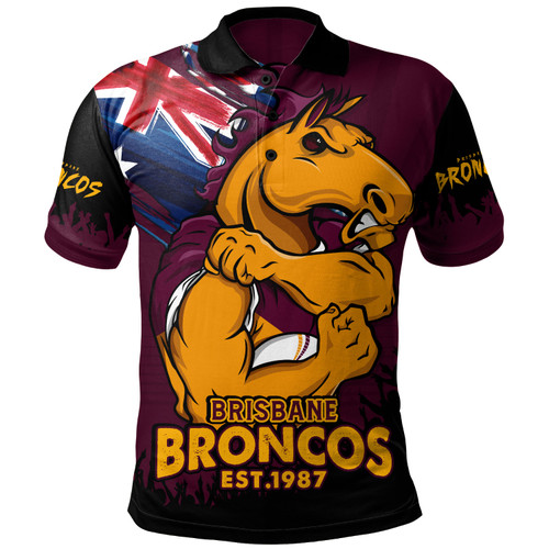 Brisbane Broncos Polo Shirt Heart Of A Fighter Tough And Fearless Brisbane Broncos Polo Shirt Heart Of A Fighter Tough And Fearless