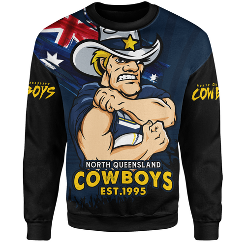 North Queensland Cowboys Sweatshirt Heart Of A Fighter Tough And Fearless North Queensland Cowboys Sweatshirt Heart Of A Fighter Tough And Fearless