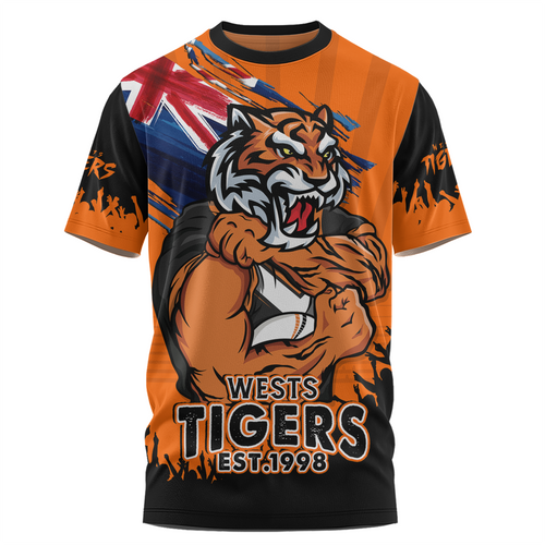 Wests Tigers T-Shirt Heart Of A Fighter Tough And Fearless Wests Tigers T-Shirt Heart Of A Fighter Tough And Fearless