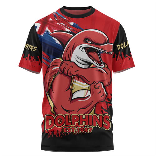 Redcliffe Dolphins T-Shirt Heart Of A Fighter Tough And Fearless Redcliffe Dolphins T-Shirt Heart Of A Fighter Tough And Fearless