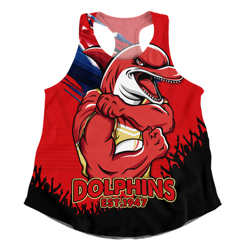 Redcliffe Dolphins Women Racerback Singlet Heart Of A Fighter Tough And Fearless Redcliffe Dolphins Women Racerback Singlet Heart Of A Fighter Tough And Fearless