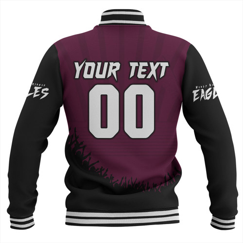 Manly Warringah Sea Eagles Baseball Jacket Heart Of A Fighter Tough And Fearless Manly Warringah Sea Eagles Baseball Jacket Heart Of A Fighter Tough And Fearless