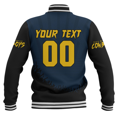 North Queensland Cowboys Baseball Jacket Heart Of A Fighter Tough And Fearless North Queensland Cowboys Baseball Jacket Heart Of A Fighter Tough And Fearless