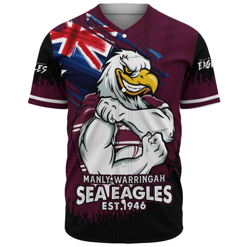 Manly Warringah Sea Eagles Baseball Shirt Heart Of A Fighter Tough And Fearless Manly Warringah Sea Eagles Baseball Shirt Heart Of A Fighter Tough And Fearless