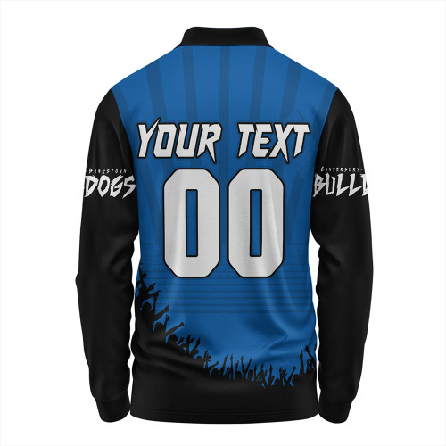 Canterbury-Bankstown Bulldogs Long Sleeve Polo Shirt Heart Of A Fighter Tough And Fearless Canterbury-Bankstown Bulldogs Long Sleeve Polo Shirt Heart Of A Fighter Tough And Fearless