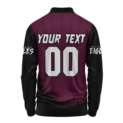 Manly Warringah Sea Eagles Long Sleeve Polo Shirt Heart Of A Fighter Tough And Fearless Manly Warringah Sea Eagles Long Sleeve Polo Shirt Heart Of A Fighter Tough And Fearless